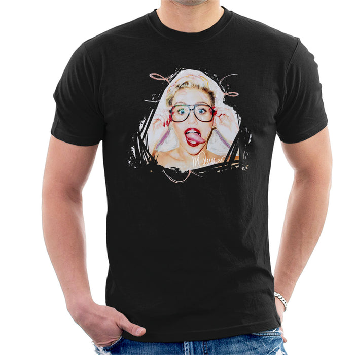 Sidney Maurer Original Portrait Of Miley Cyrus Men's T-Shirt