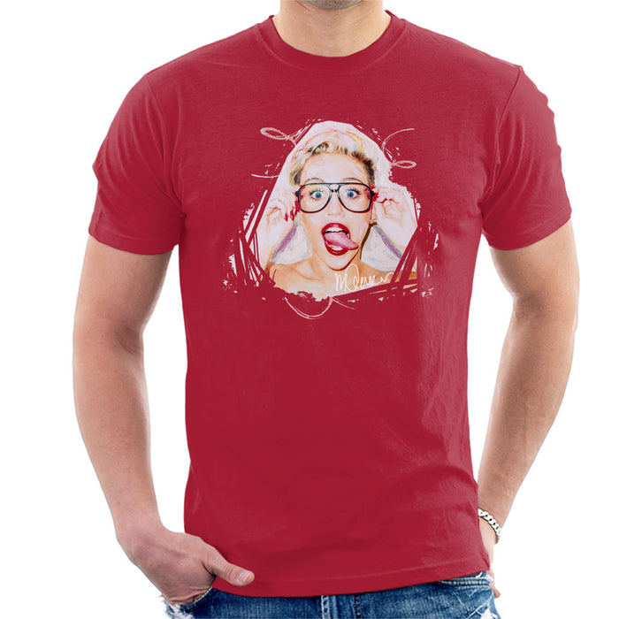 Sidney Maurer Original Portrait Of Miley Cyrus Men's T-Shirt