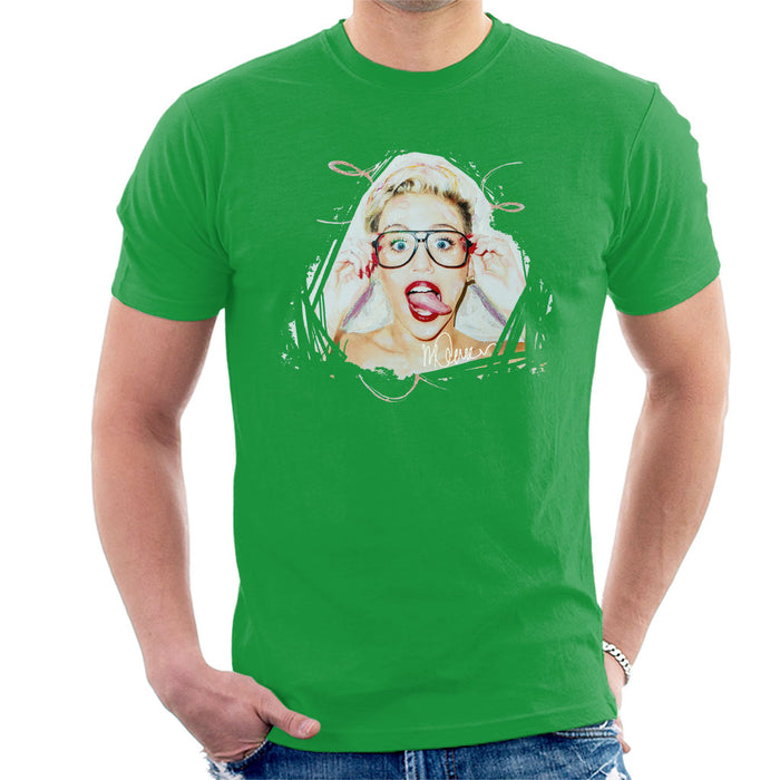 Sidney Maurer Original Portrait Of Miley Cyrus Men's T-Shirt