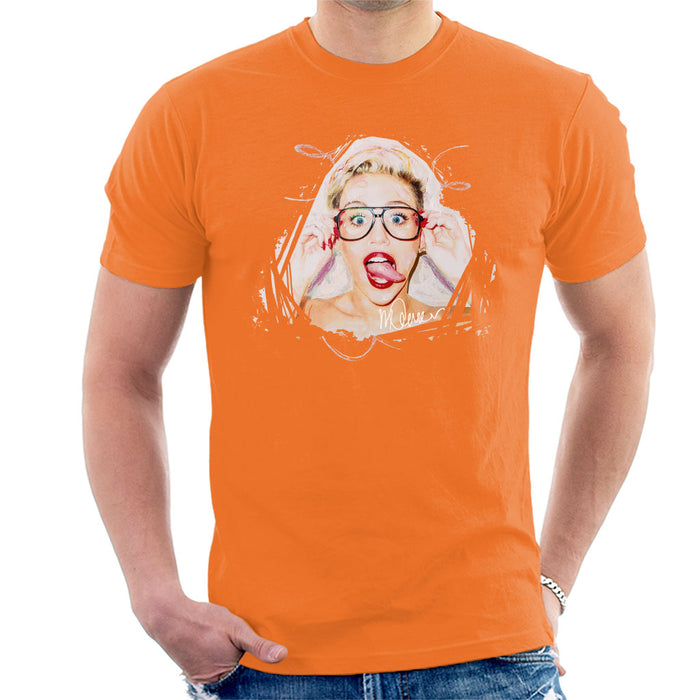 Sidney Maurer Original Portrait Of Miley Cyrus Men's T-Shirt
