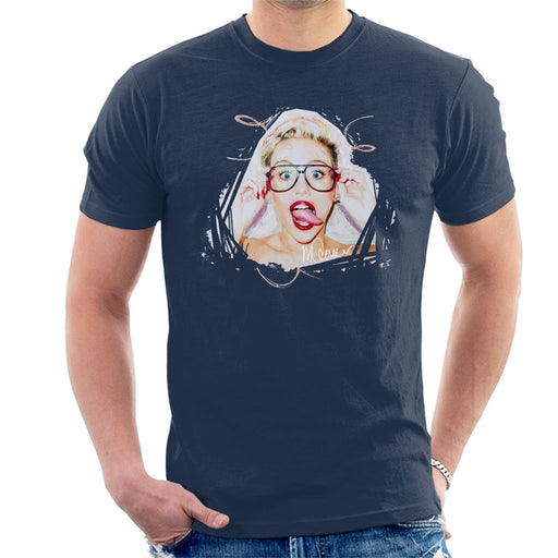 Sidney Maurer Original Portrait Of Miley Cyrus Men's T-Shirt