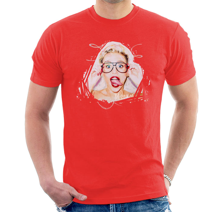 Sidney Maurer Original Portrait Of Miley Cyrus Men's T-Shirt