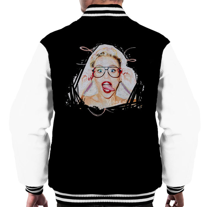 Sidney Maurer Original Portrait Of Miley Cyrus Men's Varsity Jacket