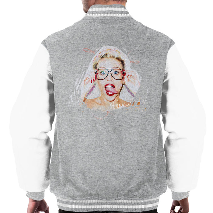 Sidney Maurer Original Portrait Of Miley Cyrus Men's Varsity Jacket