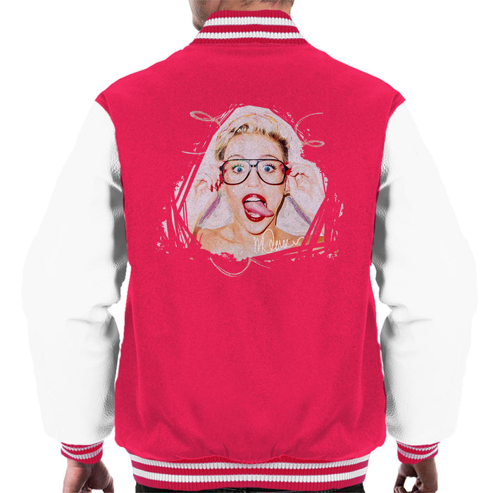 Sidney Maurer Original Portrait Of Miley Cyrus Men's Varsity Jacket