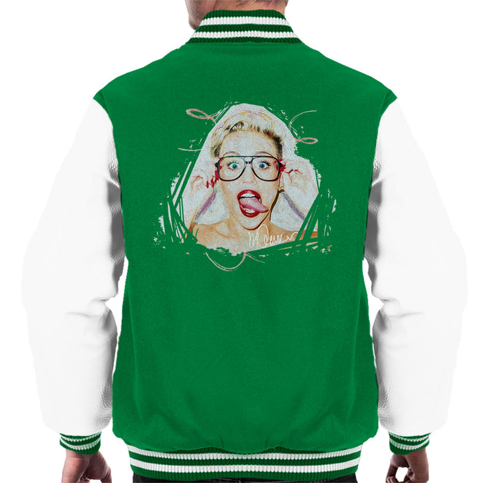 Sidney Maurer Original Portrait Of Miley Cyrus Men's Varsity Jacket
