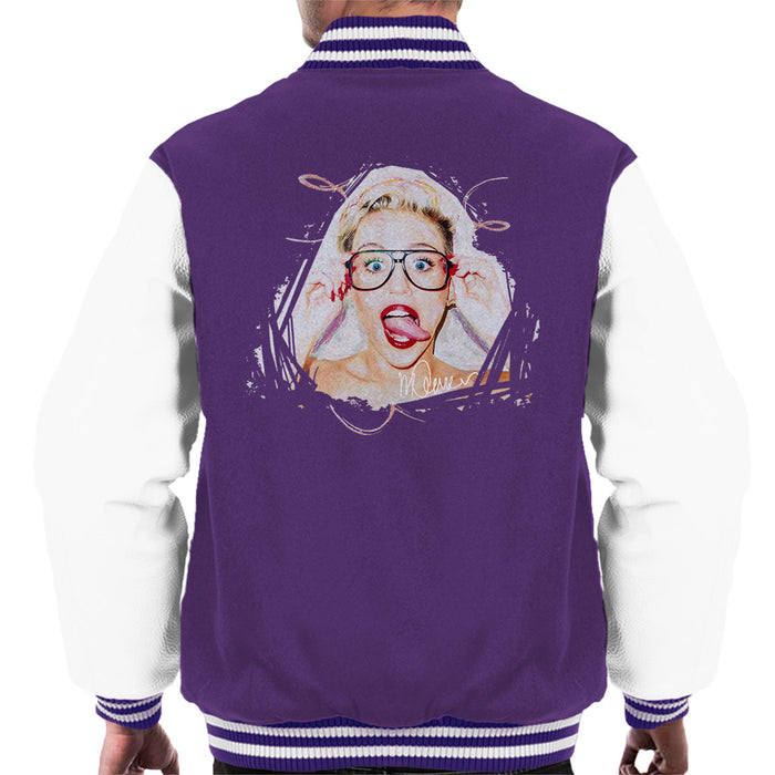 Sidney Maurer Original Portrait Of Miley Cyrus Men's Varsity Jacket