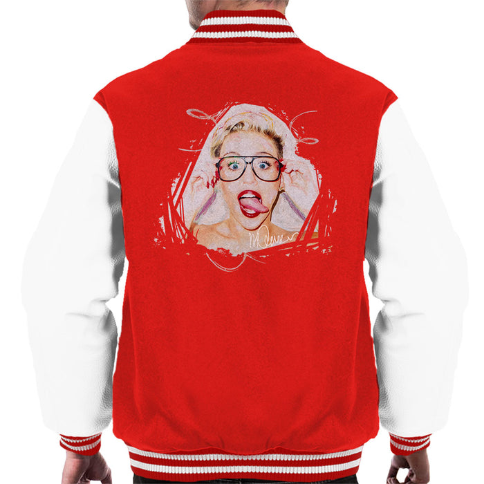 Sidney Maurer Original Portrait Of Miley Cyrus Men's Varsity Jacket