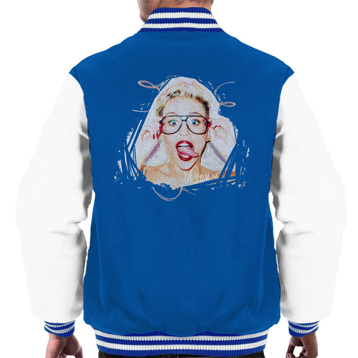 Sidney Maurer Original Portrait Of Miley Cyrus Men's Varsity Jacket