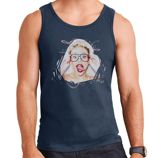 Sidney Maurer Original Portrait Of Miley Cyrus Men's Vest
