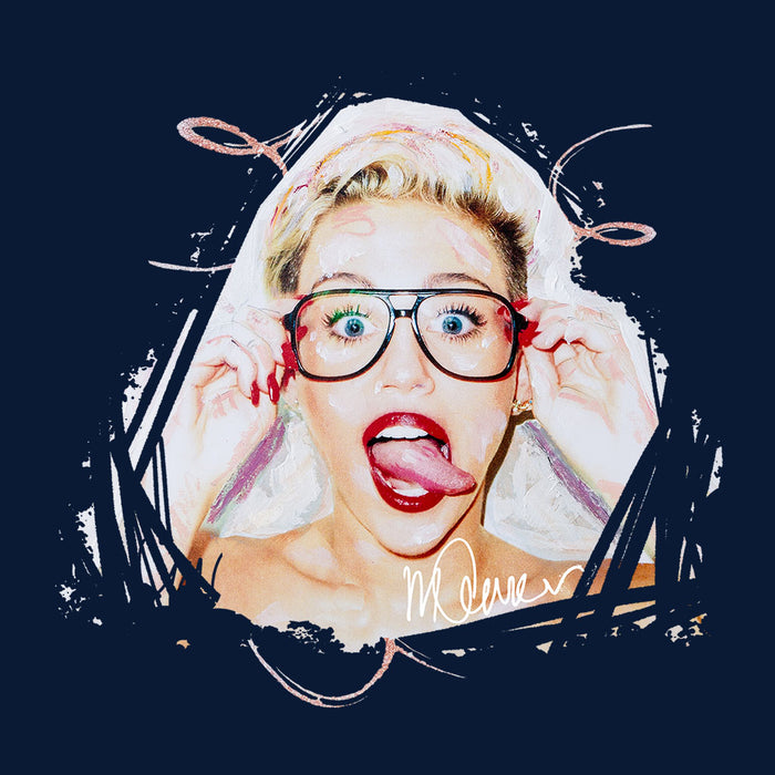 Sidney Maurer Original Portrait Of Miley Cyrus Women's Hooded Sweatshirt