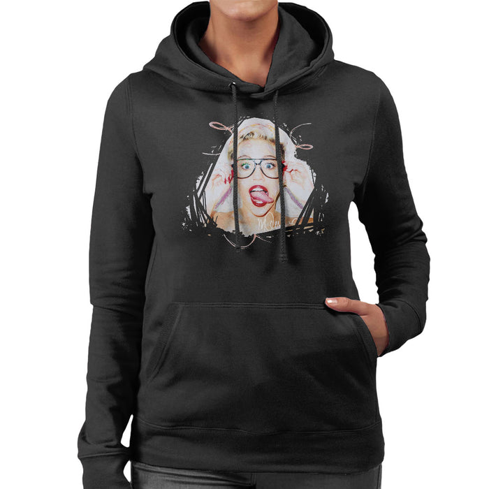 Sidney Maurer Original Portrait Of Miley Cyrus Women's Hooded Sweatshirt