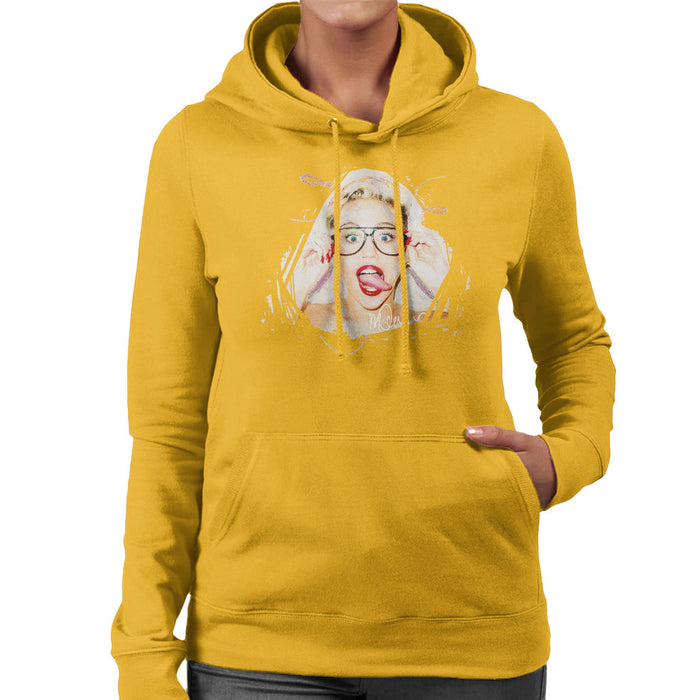 Sidney Maurer Original Portrait Of Miley Cyrus Women's Hooded Sweatshirt