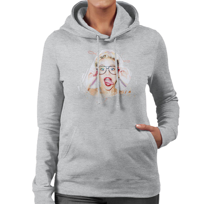 Sidney Maurer Original Portrait Of Miley Cyrus Women's Hooded Sweatshirt