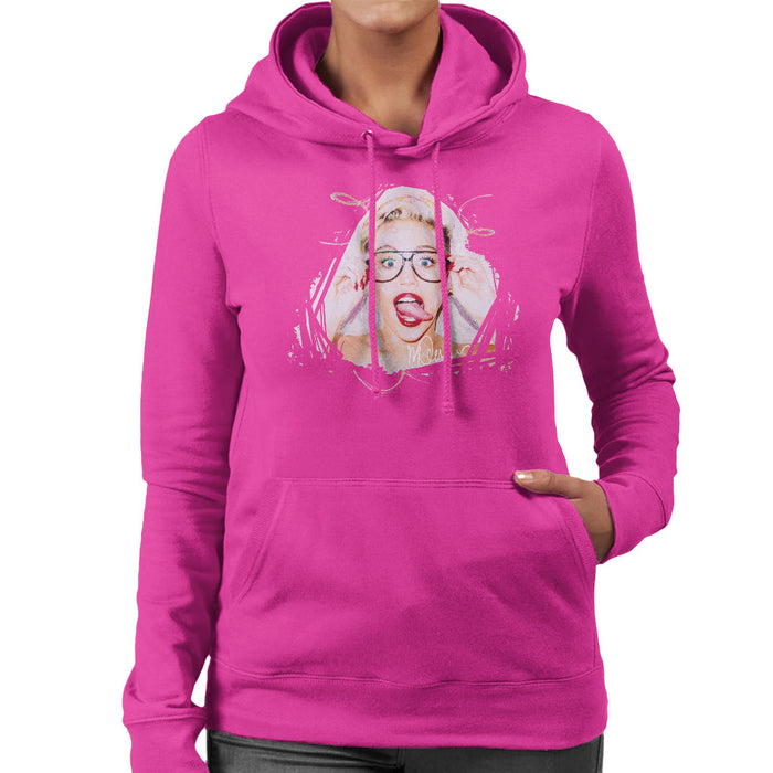 Sidney Maurer Original Portrait Of Miley Cyrus Women's Hooded Sweatshirt