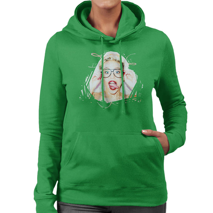 Sidney Maurer Original Portrait Of Miley Cyrus Women's Hooded Sweatshirt