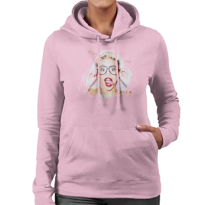 Sidney Maurer Original Portrait Of Miley Cyrus Women's Hooded Sweatshirt