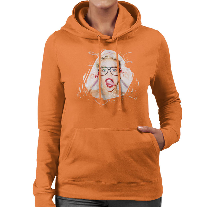 Sidney Maurer Original Portrait Of Miley Cyrus Women's Hooded Sweatshirt
