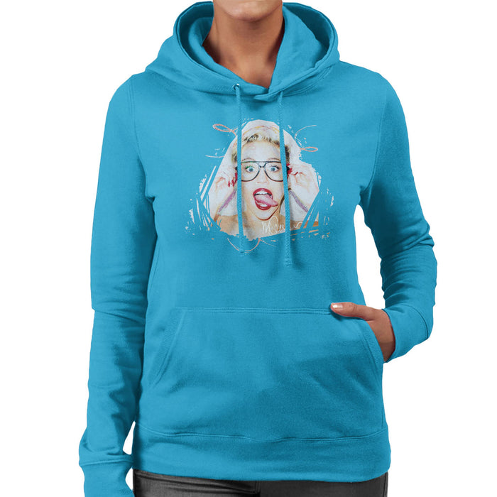Sidney Maurer Original Portrait Of Miley Cyrus Women's Hooded Sweatshirt