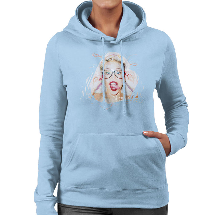 Sidney Maurer Original Portrait Of Miley Cyrus Women's Hooded Sweatshirt