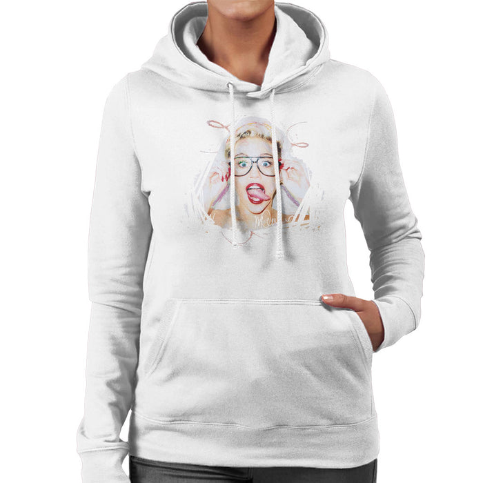 Sidney Maurer Original Portrait Of Miley Cyrus Women's Hooded Sweatshirt
