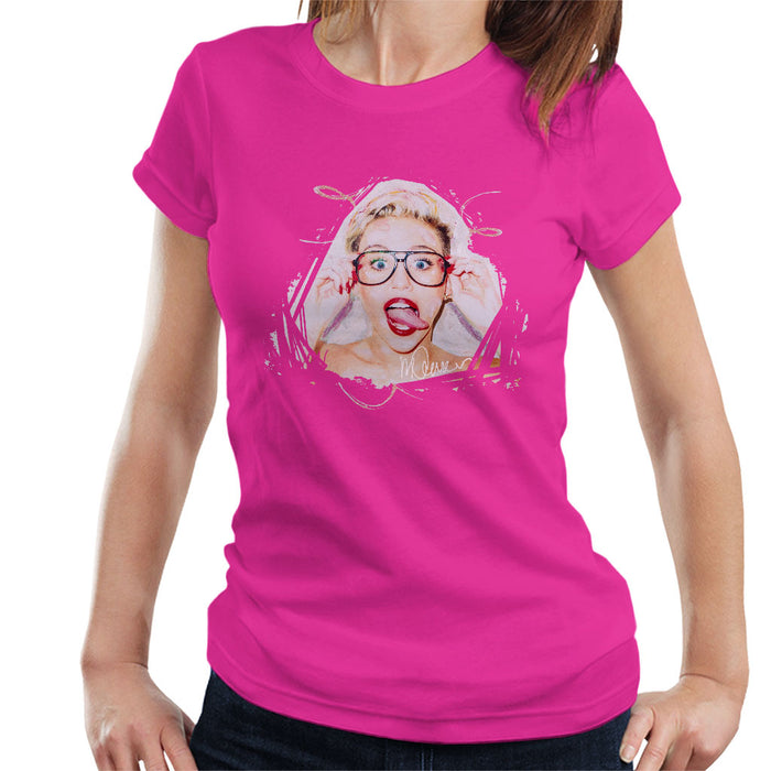 Sidney Maurer Original Portrait Of Miley Cyrus Women's T-Shirt