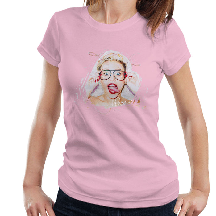 Sidney Maurer Original Portrait Of Miley Cyrus Women's T-Shirt