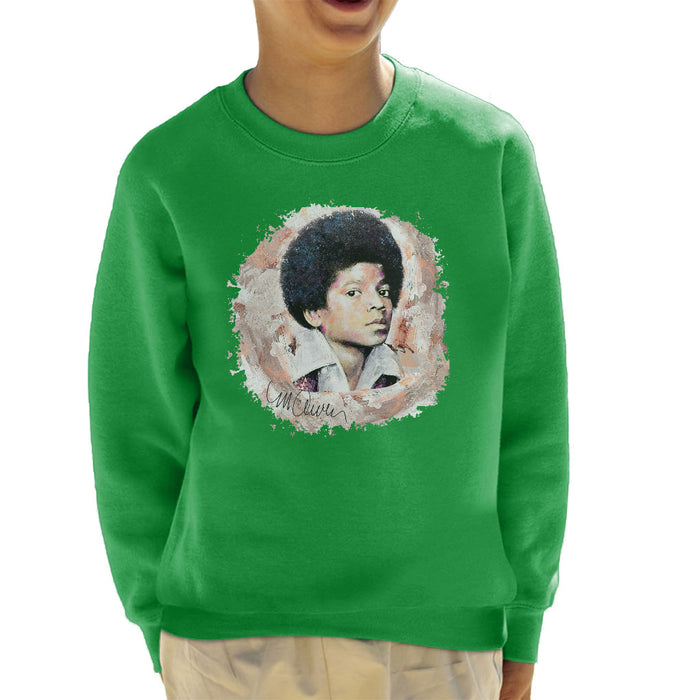 Sidney Maurer Original Portrait Of Michael Jackson Young Kid's Sweatshirt