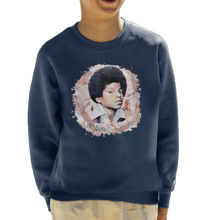 Sidney Maurer Original Portrait Of Michael Jackson Young Kid's Sweatshirt