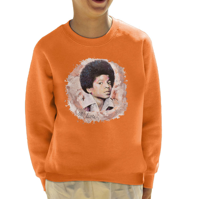 Sidney Maurer Original Portrait Of Michael Jackson Young Kid's Sweatshirt