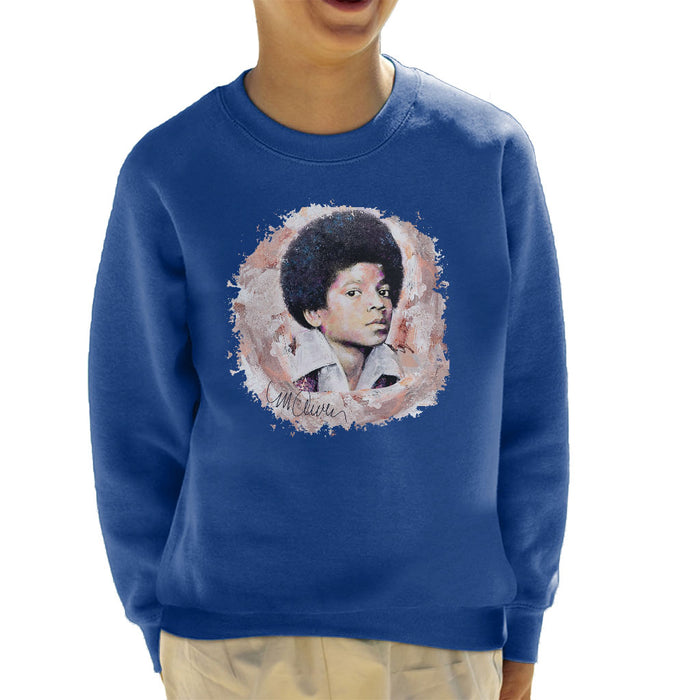 Sidney Maurer Original Portrait Of Michael Jackson Young Kid's Sweatshirt
