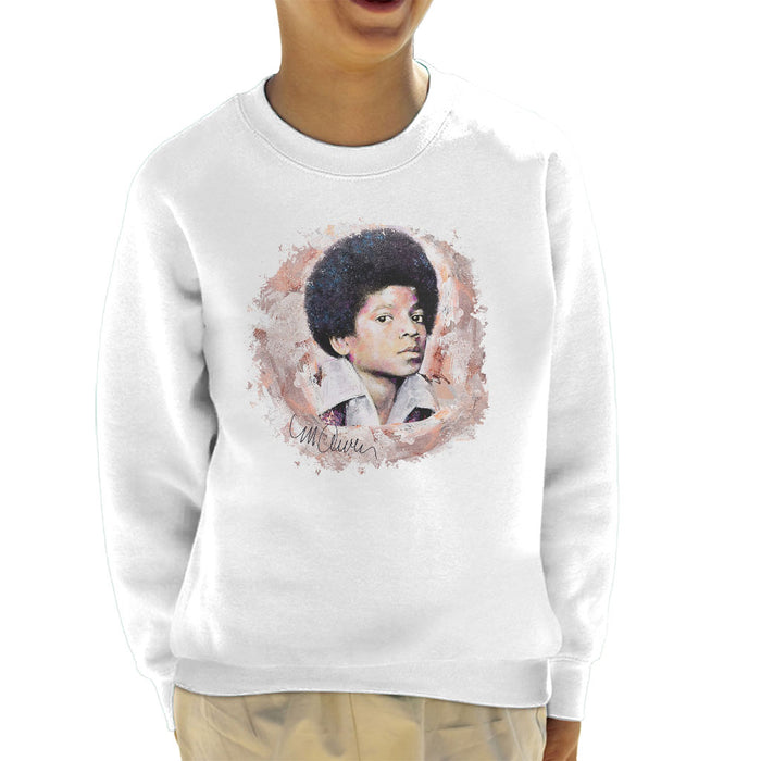 Sidney Maurer Original Portrait Of Michael Jackson Young Kid's Sweatshirt