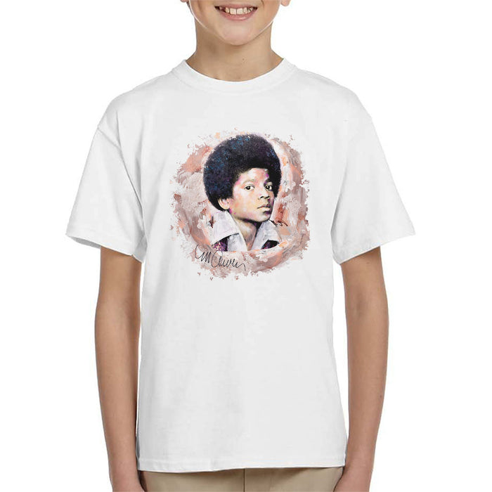 Sidney Maurer Original Portrait Of Michael Jackson Young Kid's T-Shirt
