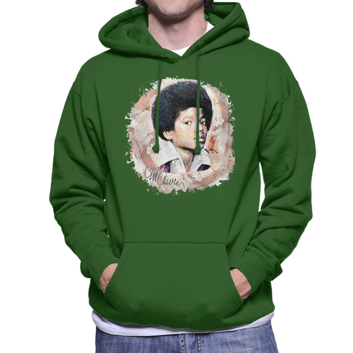 Sidney Maurer Original Portrait Of Michael Jackson Young Men's Hooded Sweatshirt