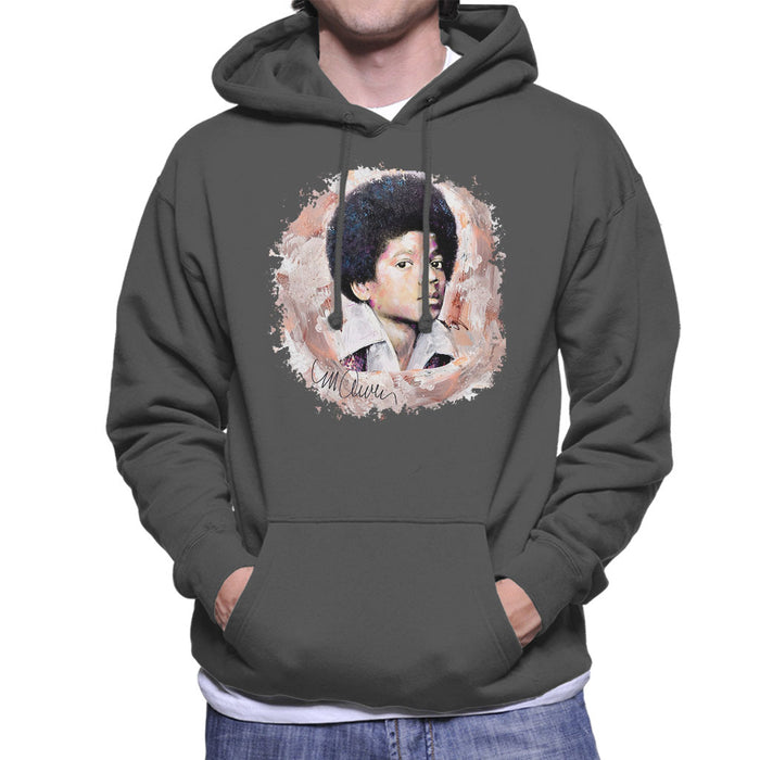 Sidney Maurer Original Portrait Of Michael Jackson Young Men's Hooded Sweatshirt