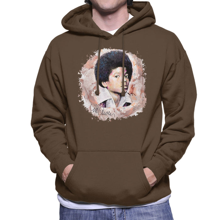 Sidney Maurer Original Portrait Of Michael Jackson Young Men's Hooded Sweatshirt