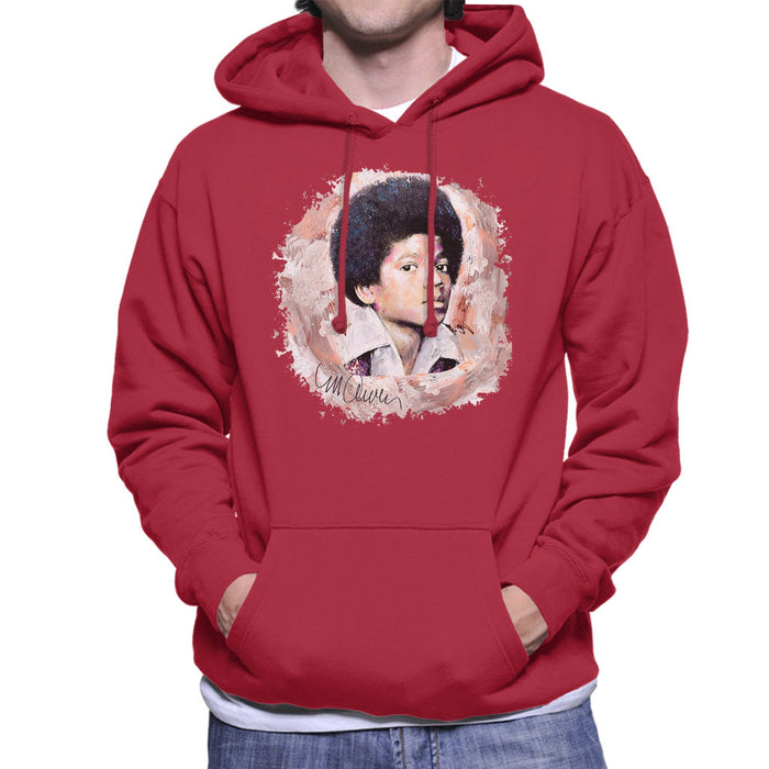 Sidney Maurer Original Portrait Of Michael Jackson Young Men's Hooded Sweatshirt