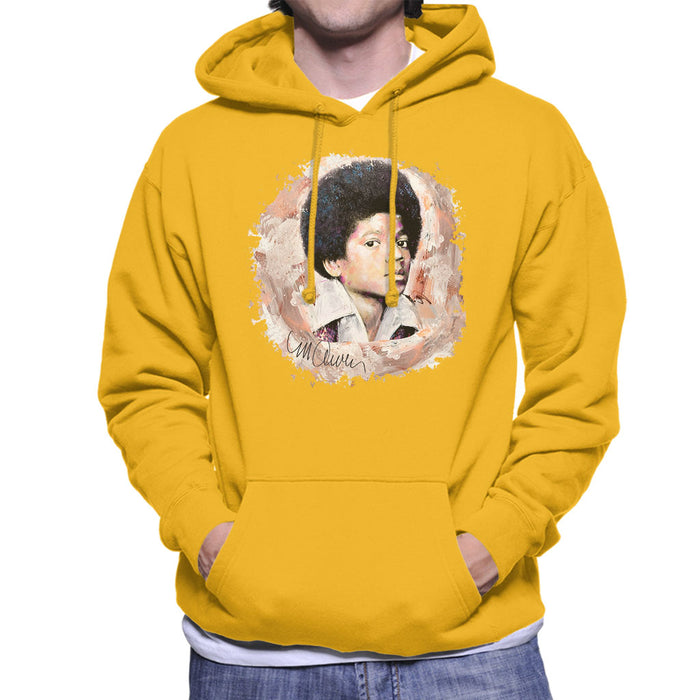 Sidney Maurer Original Portrait Of Michael Jackson Young Men's Hooded Sweatshirt