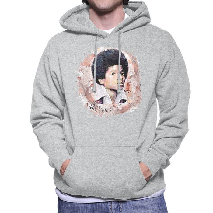 Sidney Maurer Original Portrait Of Michael Jackson Young Men's Hooded Sweatshirt