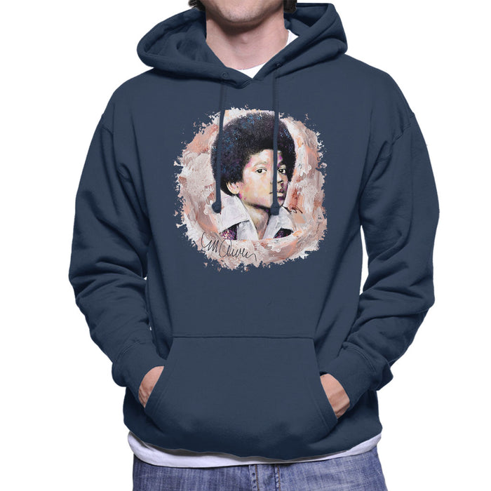 Sidney Maurer Original Portrait Of Michael Jackson Young Men's Hooded Sweatshirt