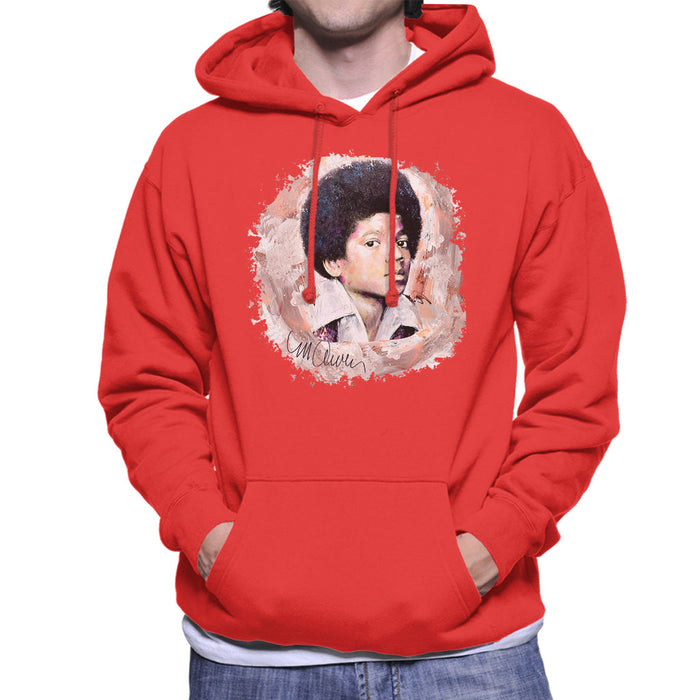 Sidney Maurer Original Portrait Of Michael Jackson Young Men's Hooded Sweatshirt