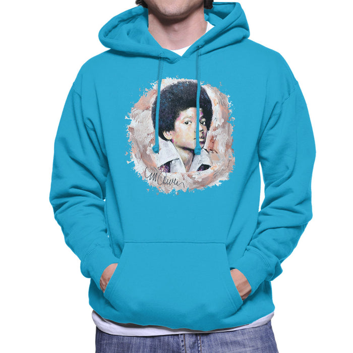 Sidney Maurer Original Portrait Of Michael Jackson Young Men's Hooded Sweatshirt