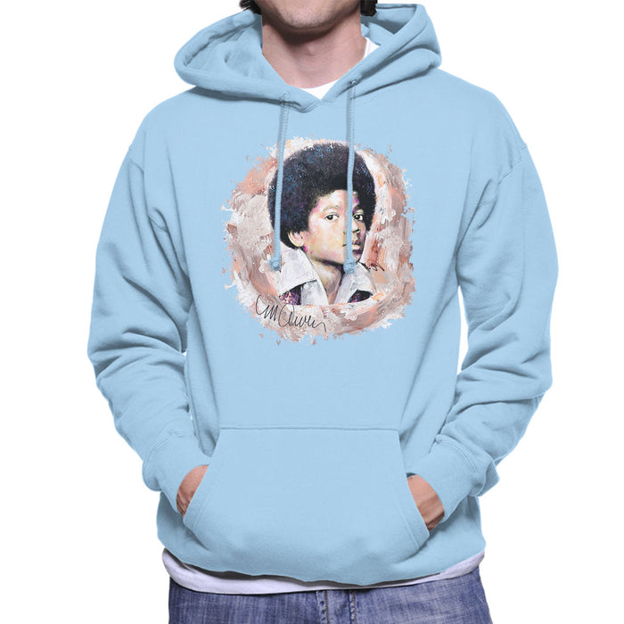Sidney Maurer Original Portrait Of Michael Jackson Young Men's Hooded Sweatshirt
