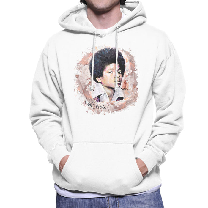Sidney Maurer Original Portrait Of Michael Jackson Young Men's Hooded Sweatshirt