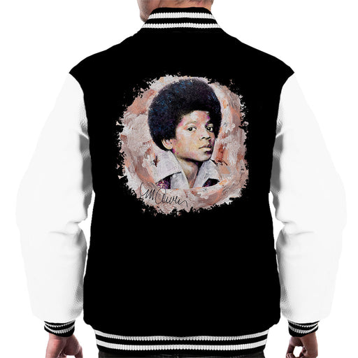 Sidney Maurer Original Portrait Of Young Michael Jackson Men's Varsity Jacket