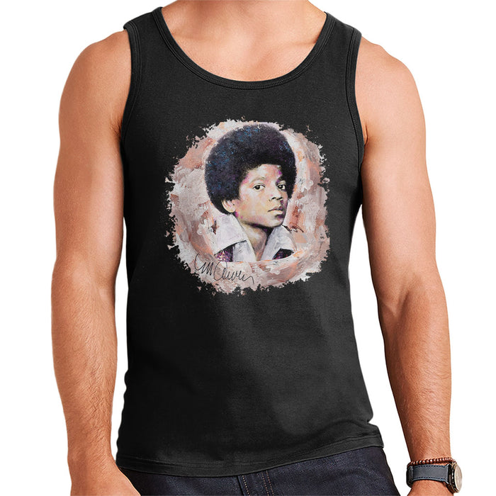 Sidney Maurer Original Portrait Of Young Michael Jackson Men's Vest