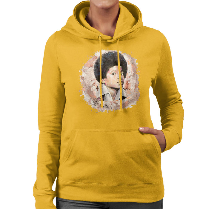 Sidney Maurer Original Portrait Of Michael Jackson Young Women's Hooded Sweatshirt