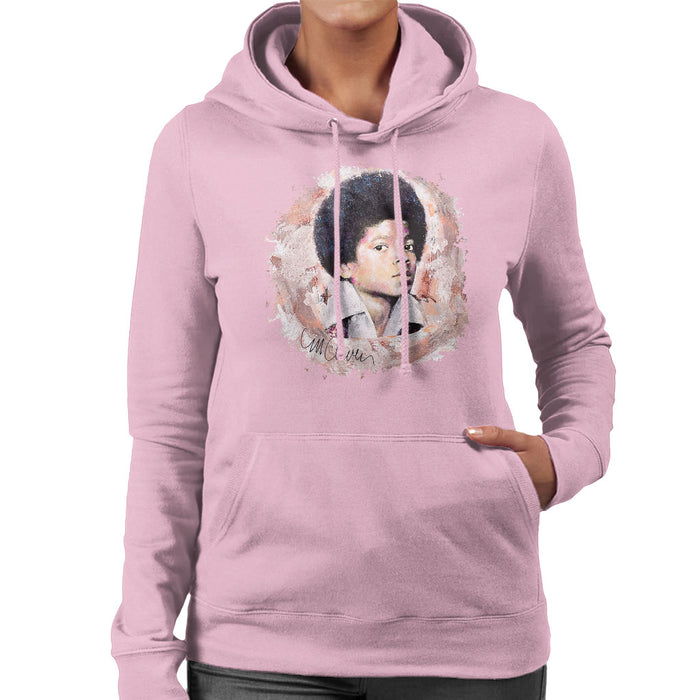 Sidney Maurer Original Portrait Of Michael Jackson Young Women's Hooded Sweatshirt