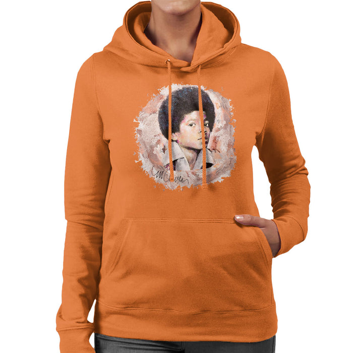 Sidney Maurer Original Portrait Of Michael Jackson Young Women's Hooded Sweatshirt
