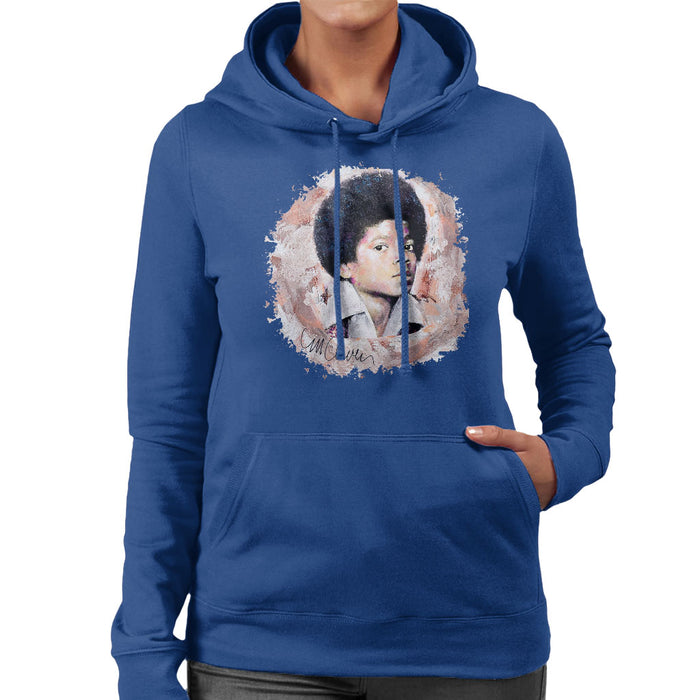 Sidney Maurer Original Portrait Of Michael Jackson Young Women's Hooded Sweatshirt